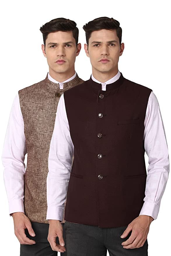 Van Heusen Men’s A-Line Coat (VHNJCSLF106950_Brown_S)