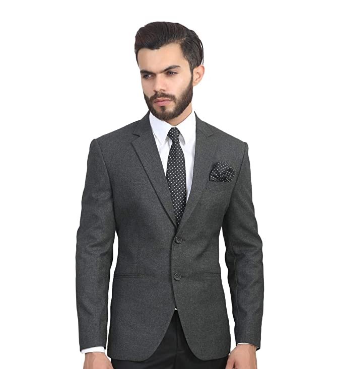 MANQ Men’s Slim Fit Single Breasted Blazer
