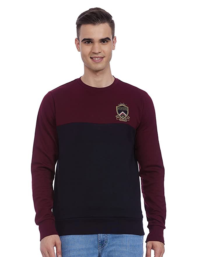 Tommy Hilfiger Men’s Cotton Round Neck Sweatshirt