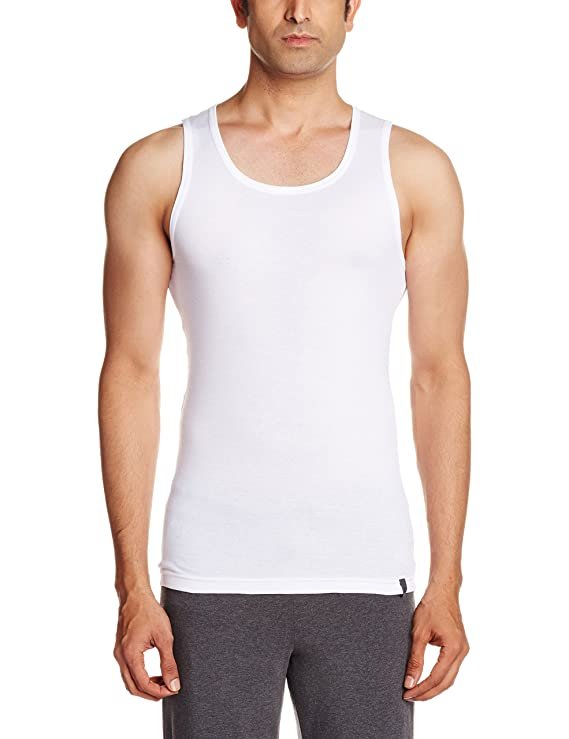 United Colors of Benetton Men’s Cotton Vest (012DI White