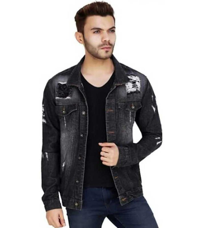 Arbi Full Sleeve Solid Men Denim Casual Jacket
