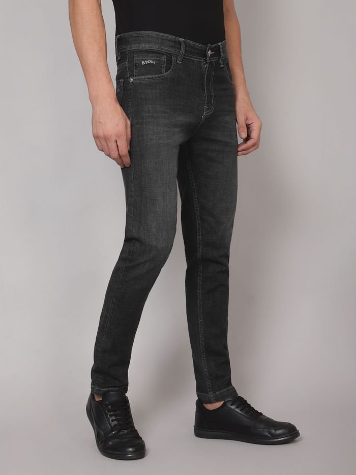 Black Fade Raw Washed Jeans